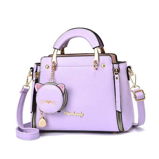 Cute cat women handbag with purse 2021 Fashion all-match shoulder bags Tassel Messenger Bag Female handbags sac a main