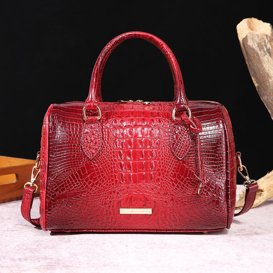 Sealassic™ Leather Boston Bag: Exotic Edition